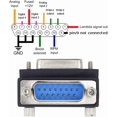 thumbnail image 4 of YISITIAN DB15Pin Male to Female Extension Adapter DSUB RS232 15Pin D-subminiature Connector 90 Degree UP Angled CJ919-30080, 4 of 8