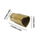 thumbnail image 3 of Silenciador universal de tubo de escape de automóvil | Diseño en forma de corazón | Mejora la estética y el rendimiento | Fácil instalación | Construcción duradera a alta temperatura | Se adapta a, 3 of 6