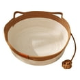 thumbnail image 1 of Hearth & Gear Cat Woven Cat Bed Rope Weaving Pet Handwoven Breathable Durable Natural Rattan Cats Sleeping With Toy Tail For Small & Large Cat & Dog Squirrel Kits for Adults to Build Large Pethouses, 1 of 5