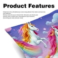 thumbnail image 2 of Robot Unicorn Attack Pillow Covers with Unique Patterns - Set of 2, Chair Pillow Covers for Sofa, Couch, Bed - Available in 16x16, 18x18, 20x20 Inches for Home Decor and Gifts, 2 of 6