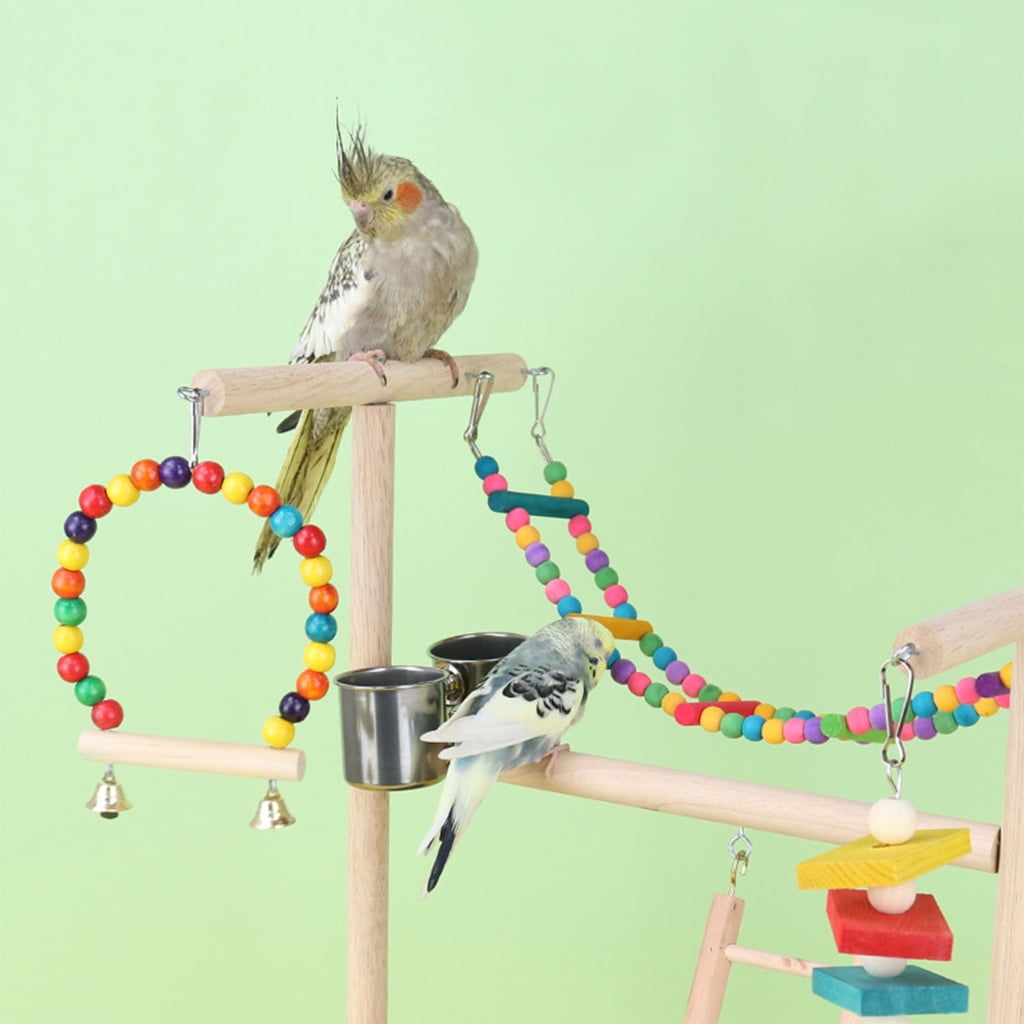 Colorful Bridge Training Bird Parrots Standing Supplies Bird Stands Toy