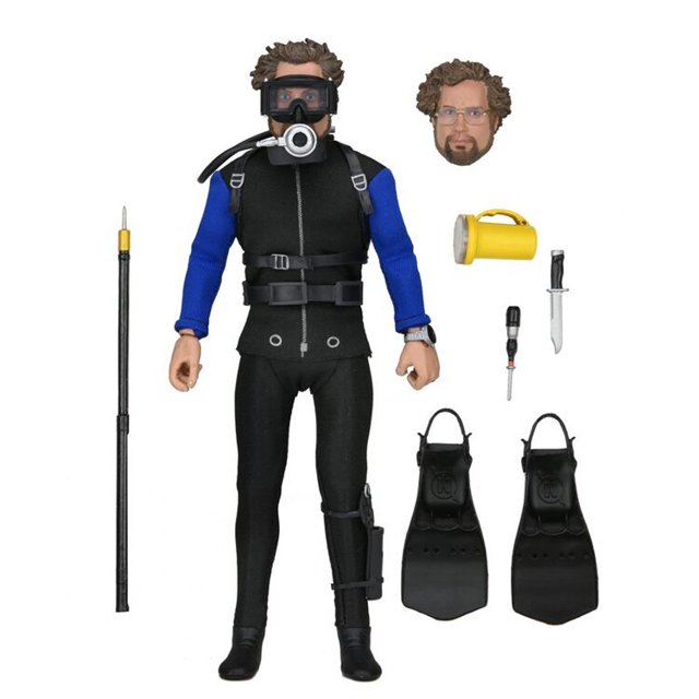NECA figuras de acción originales Matt Hooper Everthed Toony Terrors Jaws y Quint Shark modelo juguete niños regalo de cumpleaños zhangyuxiang unisex