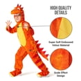 thumbnail image 3 of Morph Kids Orange T Rex Costume Boys Girls Dinosaur Jumpsuit Fancy Dress Halloween Orange T2, 3 of 6