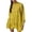 Yellow dress for Women, variant on safuny Women's Mini Babydoll A Line Dress Sweatshirts Solid Color High Neck Elegant Casual Patchwork Ruffle Hem Pleated Trendy Holiday Long Sleeve Drop Shoulder Dresses Black S