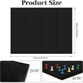 thumbnail image 3 of 12 Pack Cork Boards for Walls Topboutique Bulletin Boards Felt Wall Tiles Square Corkboard Noise Reduction Alternative Cork Board with Pushpin for Office School Home Walls,12" x 12"-Black, 3 of 7