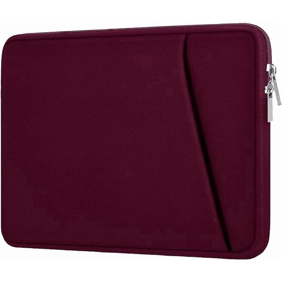 14" Shockproof Laptop Sleeve, for MacBook, HP, Asus, Lenovo, Wine Red