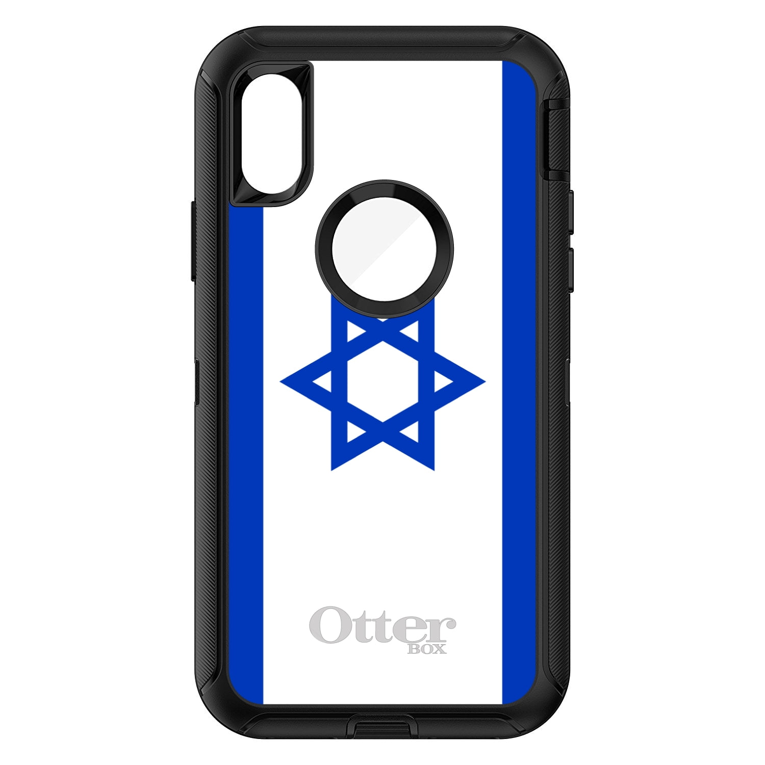 DistinctInk Custom Black OtterBox Defender Series Case for Apple iPhone X 10... by DistinctInkâ„¢