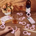 thumbnail image 3 of 150pcs Paper Wine Glass Charms Blank Goblet Marker Diamond 100x65x0.5mm Inner Diameter: 38mm, 3 of 6