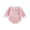Pink, variant on New to The Crew Baby Boy Girl Fall Winter Outfit Bubble Romper Newborn Baby Boy Girl Hospital Coming Home Outfit Waffled Striped Letter Long Sleeve Bodysuit