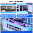 thumbnail image 6 of Blotout 71" TV Stand with LED Lights & Power Outlet for 85/80/75 Inch TV, Modern Gaming Entertainment Center with High Gloss Cabinet, Media TV Console for Living Room (Marble), 6 of 10
