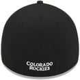 thumbnail image 4 of Men's New Era Black Colorado Rockies Logo 39THIRTY Flex Hat, 4 of 5