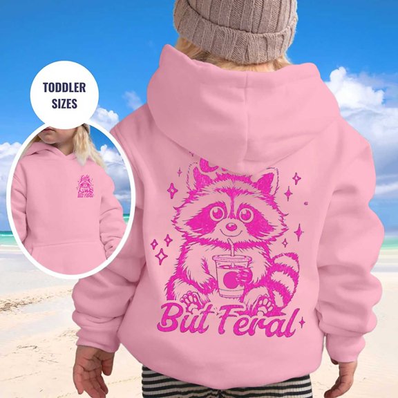 Hpapadks Boys Hoodie Children Print Hoodie Long Sleeve Casual Pullover Baby Sweatshirt Pink 4-5 Years