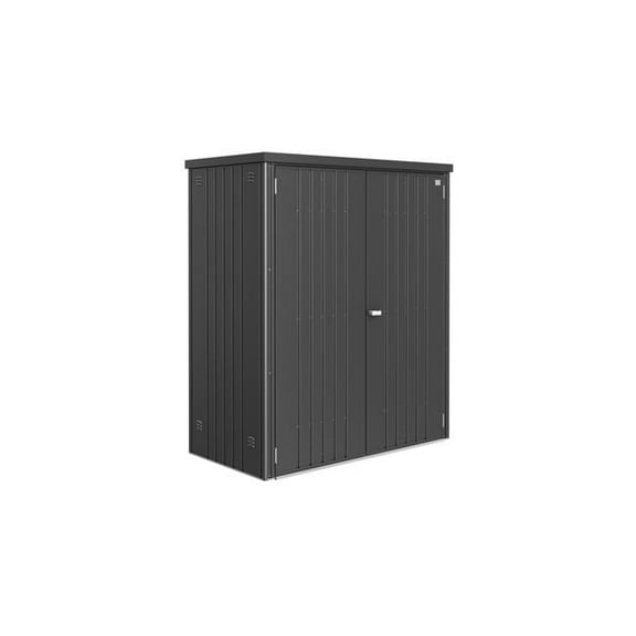 5 x 2.7 x 6 ft. Equipment Locker 150 with Floor Kit, Metallic Dark Gray