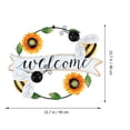 thumbnail image 2 of FUTUREORYY De Pared En Metal Amarillo Con Floral Para Y Bares, 2 of 6