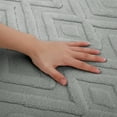 thumbnail image 3 of Unique Bargains Geometric Pattern Bathroom Mat Absorbent Non-Slip Bath Rug Grey 16" x 24", 3 of 7