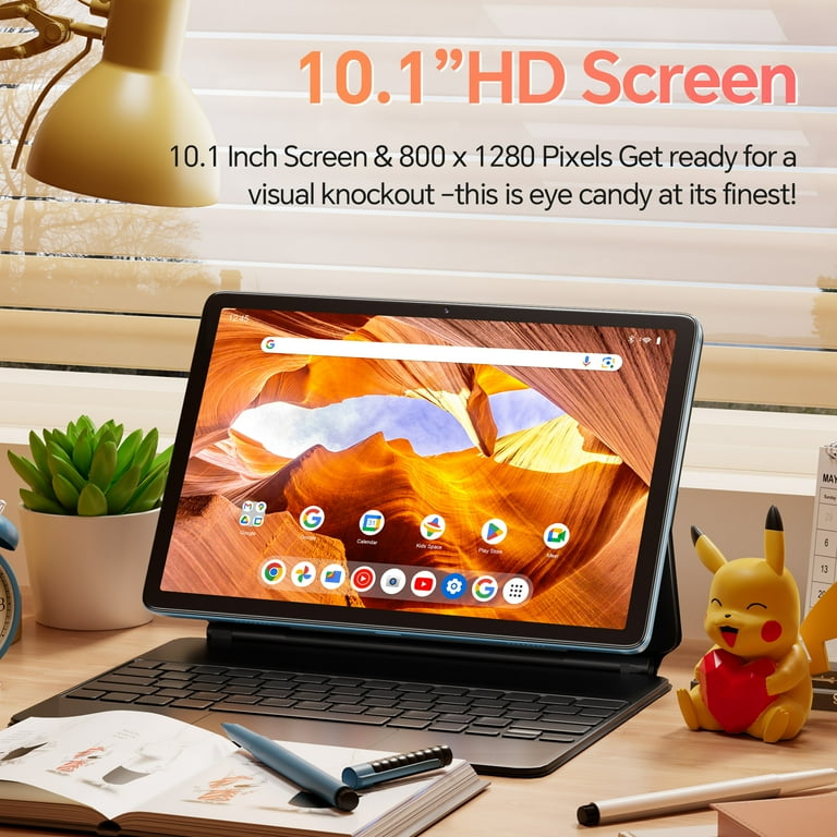 10.1 Inch HD Octa-Core Processor Blue Android Tablet,10GB RAM,64