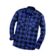 thumbnail image 4 of Camisa tipo chaqueta a cuadros con solapa de bolsillo y manga larga para primavera, invierno y actividades al aire libre. SG, 4 of 9