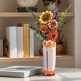 thumbnail image 4 of MACTANO Vase Building Block Set, Orange Flower Vase Bricks Kit Plastic Toy Gift for Adult, 4 of 7