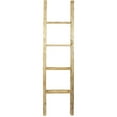 thumbnail image 3 of Ekena Millwork 15"W x 60"H x 3 1/2"D Vintage Farmhouse 4 Rung Ladder, Barnwood Decor Collection, Natural Barnwood, 3 of 13