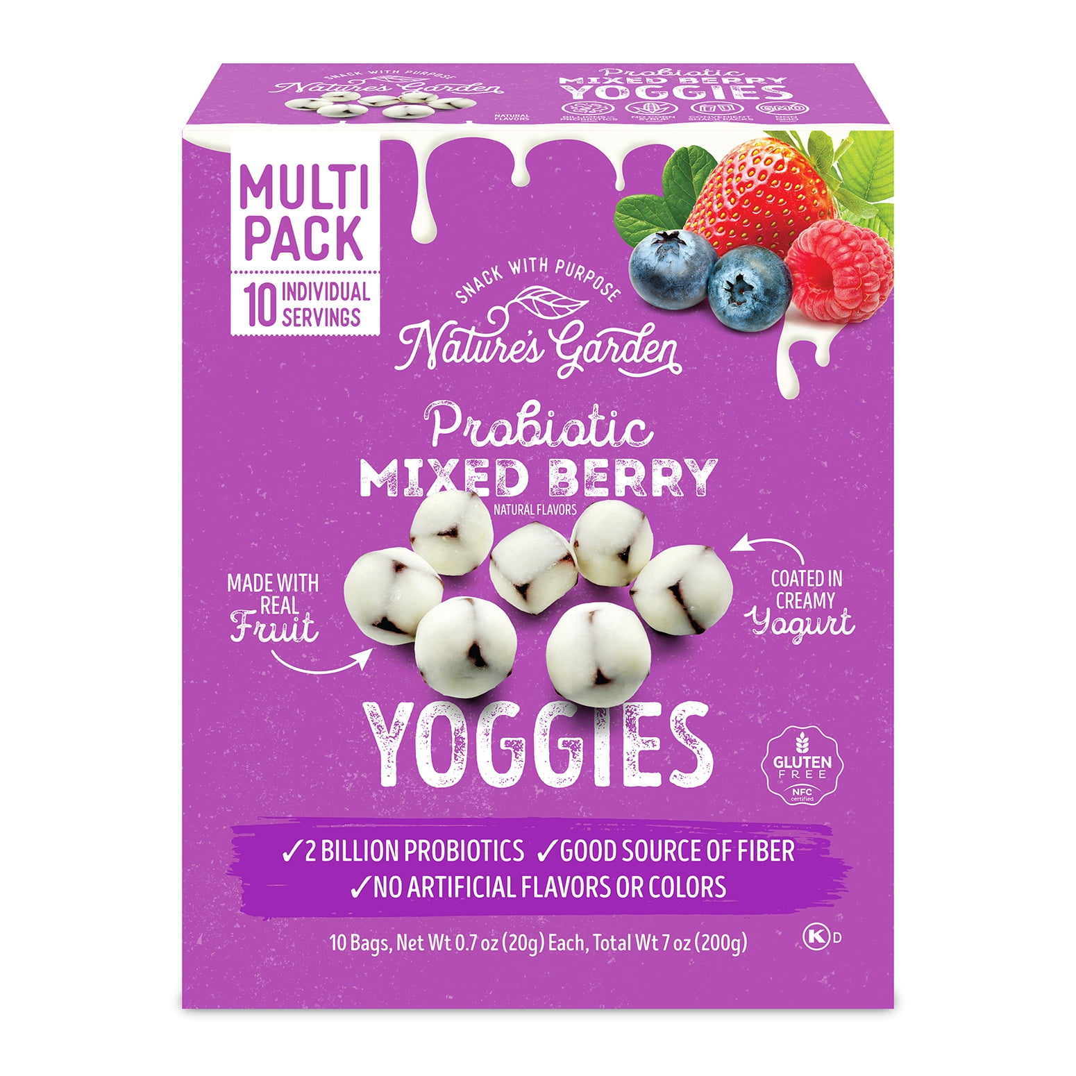 Yoggies Mixed Berry Probiotic 10CT - Walmart.com