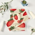 thumbnail image 6 of Cute Strawberry Bath Towels Absorbent Bath Towels Set Soft Towel Set for Home Hotel Decor Gym Swim, 3 Piece Wash cloth, 6 of 7
