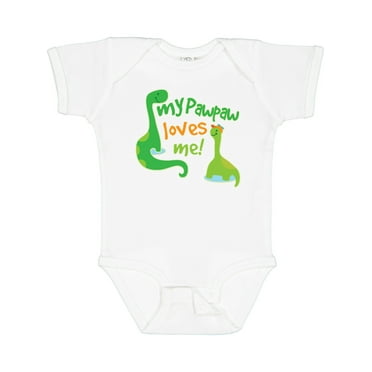 Inktastic My Pawpaw Loves Me Boys Baby Bodysuit