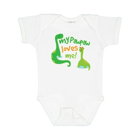 

Inktastic My PawPaw Loves Me Gift Baby Boy Bodysuit