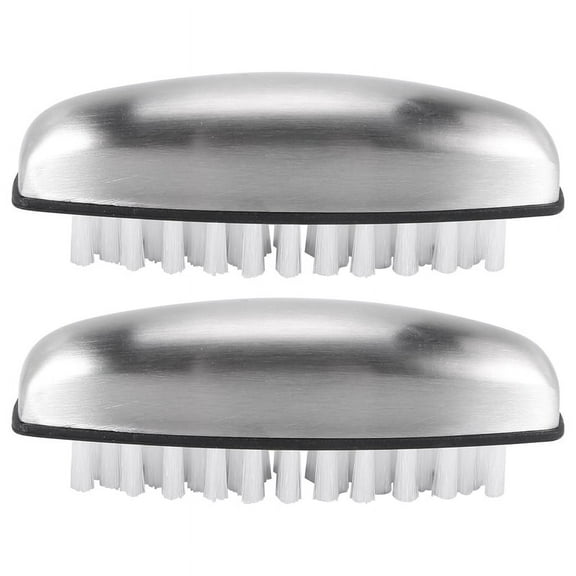 2024 TOP! 2 Pcs Nail Brush,Stainless Steel Hand Wash Brushes Fingernail Brush,for Cleaning Nails,Hand,Bathroom&Kitchen