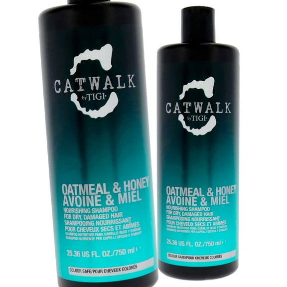 Tigi Catwalk Oatmeal & Honey Avoine & Miel Nourishing Shampoo 25.36 oz - Pack of 2