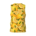 thumbnail image 3 of Easygdp Yellow Limes Men's Mesh Basketball Jersey Quick Drying Sleeveless Shirts Fitted Muscle Tank Tops Sport Round Neck T-Shirt - 4X-Large, 3 of 9