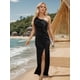 thumbnail image 3 of Vestido largo LALACAT de verano con un solo hombro y abertura con volantes para mujer, 3 of 6
