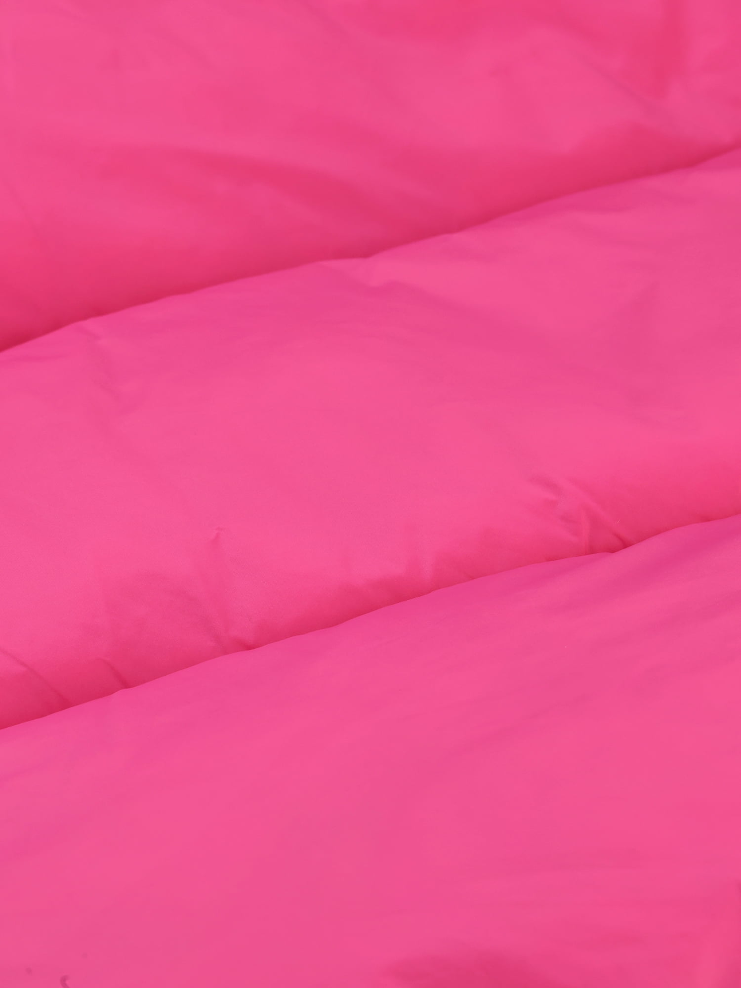 Unique Bargains Women's Padded Vest High Stand Collar Zip Crop Fashion Jacket Puffer Vests XL Hot Pink