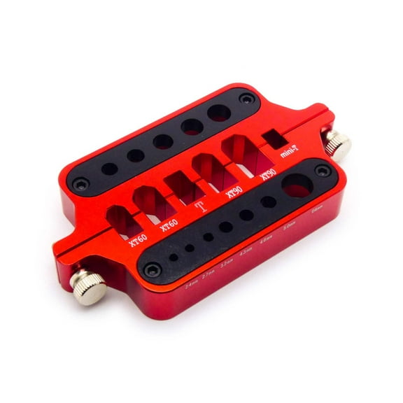 Aluminum Soldering Jig for RC Connectors (Bullet, XT60, XT90, Dean's, Mini-T/T, More  )