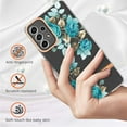 thumbnail image 5 of Allytech Samsung A53 5G Phone Case, Galaxy A53 5G Case, Clear Transparent Soft TPU Rubber Anti-scratch Military Grade Protective Shockproof Case Shell - Green Flower, 5 of 5