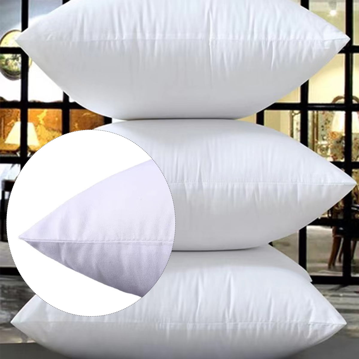 18" X 18" Outdoor Pillow Core Outdoor Pillow Waterproof Throw Pillow Core Anti Allergy Square