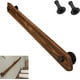 thumbnail image 1 of Pasamanos de escalera de 30 cm, pasamanos de madera para interiores antideslizantes de seguridad, barandilla de cubierta para lofts de pasillo de jardín montada en la pared, varilla, 1 of 4