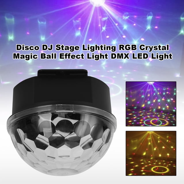 Éclairage de Scène DJ Disco RGB Effet Boule Magique Lumière LED DMX