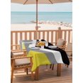 thumbnail image 2 of Outdoor Tablecloth with Umbrella Hole for Patio/Picnic/Party/Camping, Abstract Yellow Black Waterproof Table Cloth Rectangle Table Cover Washable, Modern Geometric Color Blocks (54"x 80"), 2 of 8
