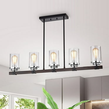 Warehouse of Tiffany HM147/5 Henlu 3.94 in. 5-Light Indoor Chrome Finish Chandelier with Light Kit