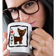 thumbnail image 2 of 3drose, I Love My Chihuahua Chocolate Tan, 11oz Two-tone Black Mug, 2 of 6