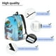 thumbnail image 3 of Balery Astronaut Tropical Dolphin Mochila Clásica Impresa Básica para Viaje, Mochila Escolar Resistente al Agua, Mochila de Lona con Correas Ajustables-Medium, 3 of 5