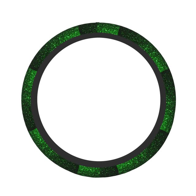 Balery Green Sparkling Fundas elásticas antideslizantes para volante, funda protectora universal para hombre y mujer, 15 pulgadas, accesorios para coche.