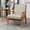Light Camel, variant on Brown Microfiber Arm Chair with Foam Cushion / Comfortable and Suitable for Any Corner