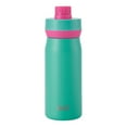 thumbnail image 6 of BUILT Cascade 16 oz Stainless Steel Kids Water Bottle with Leakproof Flip-Top Chug Lid, Mint, 6 of 16