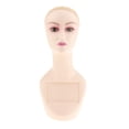 thumbnail image 1 of HILABEE Female Mannequin Head with Mesh Cap Accessories Practical Jewelry Stand 19" Tall D, 1 of 9