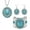 H003 - Turquoise Trail, variant on Howlite Women's Jewelry Set - Turquoise Inspired Western Cowgirl Accessories - Chunky Necklace Earrings & Cuff Bracelet Set Southwestern Statement Necklaces Costume - Purple Christmas Gifts