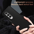 thumbnail image 3 of for Samsung Galaxy Z Fold 3 Phone Case,Slim Hard PC + Soft TPU Anti-Scratch Shock Absorption Carbon Fibre Durable Protective Case Wireless Charing Cover for Samsung Galaxy Z Fold 3, Blackred, 3 of 5