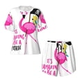thumbnail image 4 of Lsque It'S Flamazing To Be A Pirate Women's Short-Sleeved Pajama Set - 2 Piece Soft and Lightweight Sleepwear Set-3X-Large, 4 of 9