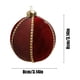 thumbnail image 3 of Adorno navideño colgante de cristal flocado para la decoración del árbol de Navidad | Colgante de plástico irrompible para la decoración de fiestas en tiendas y interiores, 3 of 6