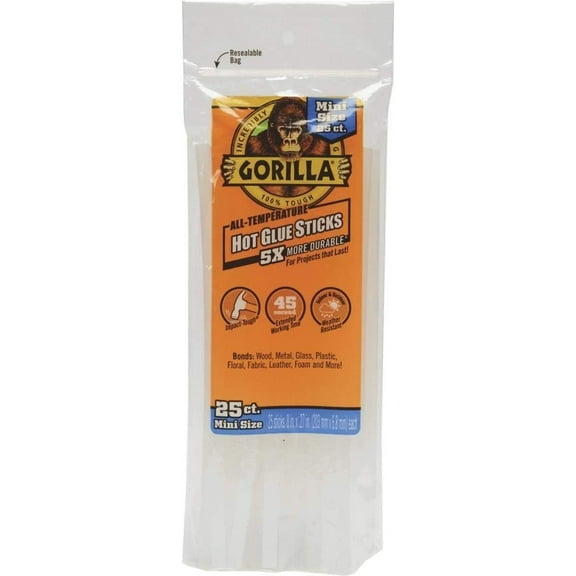 Gorilla Hot Melt Glue - 3022502- Pack of 5